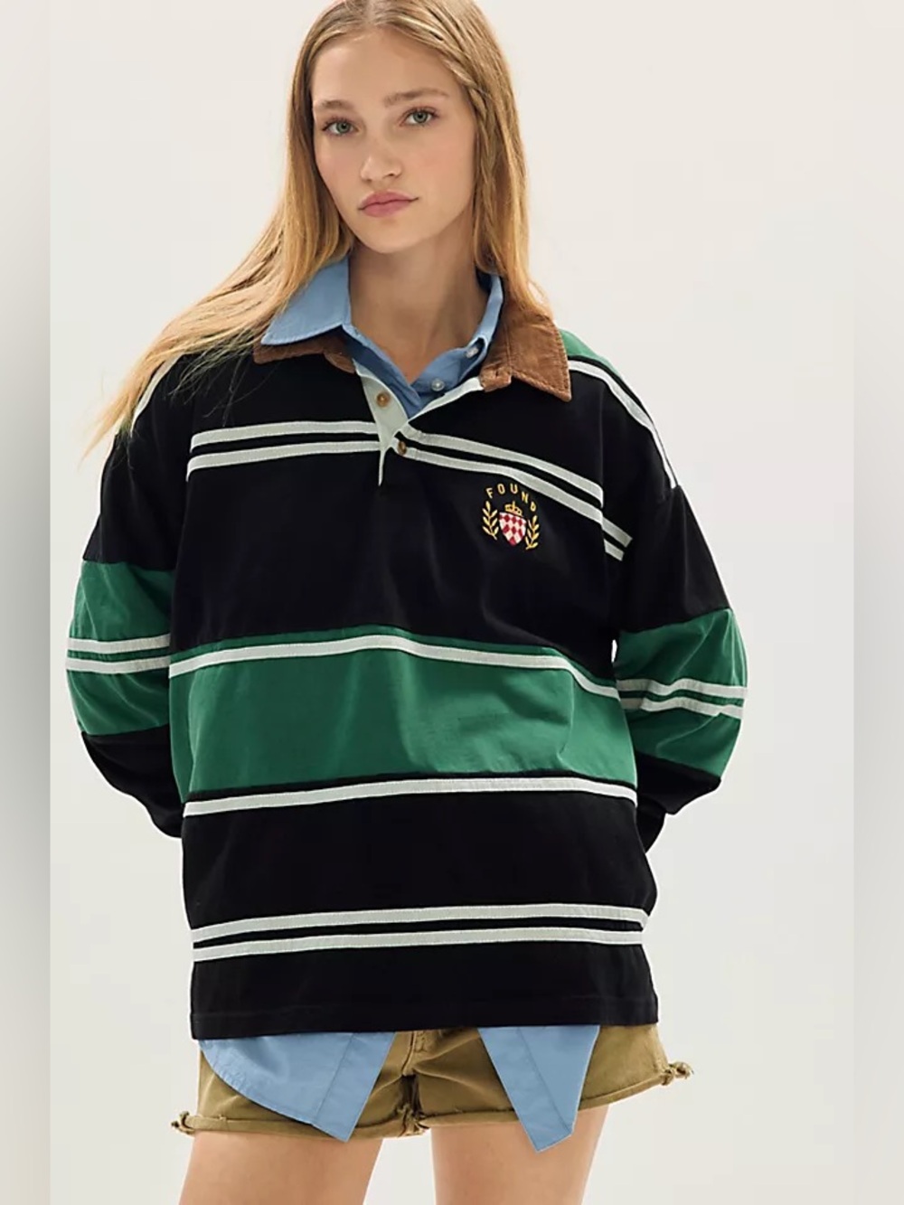 Found Crest Field Rugby Jersey from Free People Size S NWT